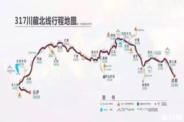 入藏公路哪条路最好 附地图