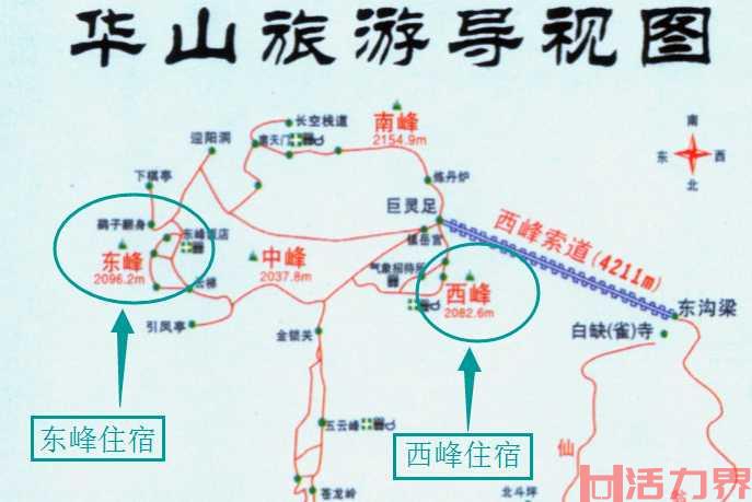 华山最佳登山路线攻略