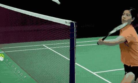 羽毛球家中客厅练习勾正反手对角网前球