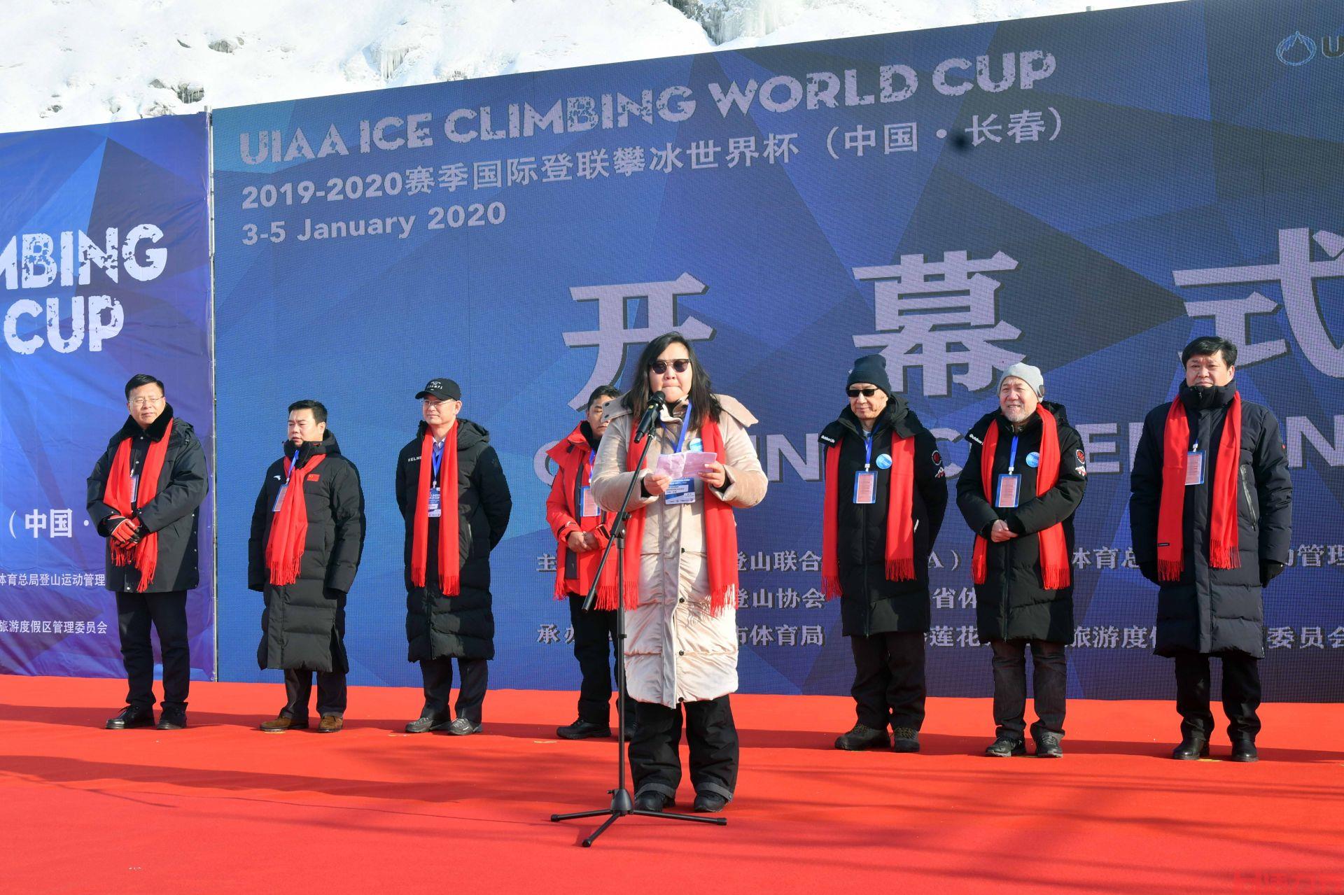 2019-2020赛季国际登联攀冰世界杯，韩灿灿创造了中国攀冰运动最好成绩！